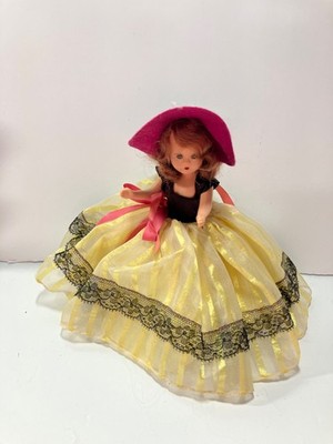Vintage Hard Plastic Nancy Ann Storybook Doll, Moveable Head, Arms and Legs 6 