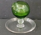 Vintage Very Rare Cambridge Glass Forest Green 3.5" Tall Cigarette Holder — photo 1