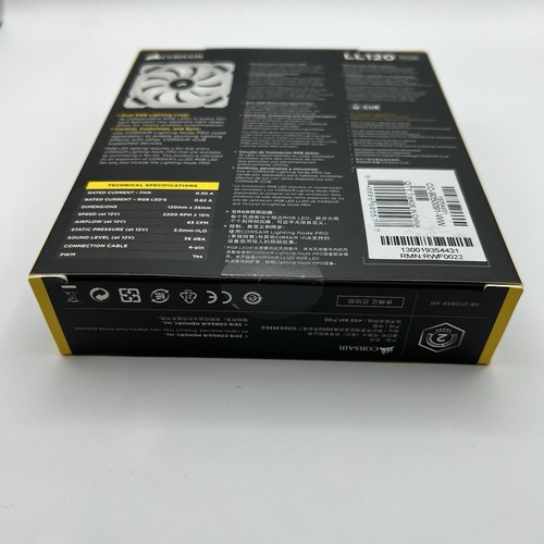 New~ Corsair LL120 RGB, 120mm Dual Light Loop RGB LED PWM Fan, CO-9050091-WW - Picture 6 of 8