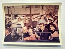 Orginal 1963 Color Photo John F. Kennedy Dallas Motorcade/w Jacqueline Kennedy