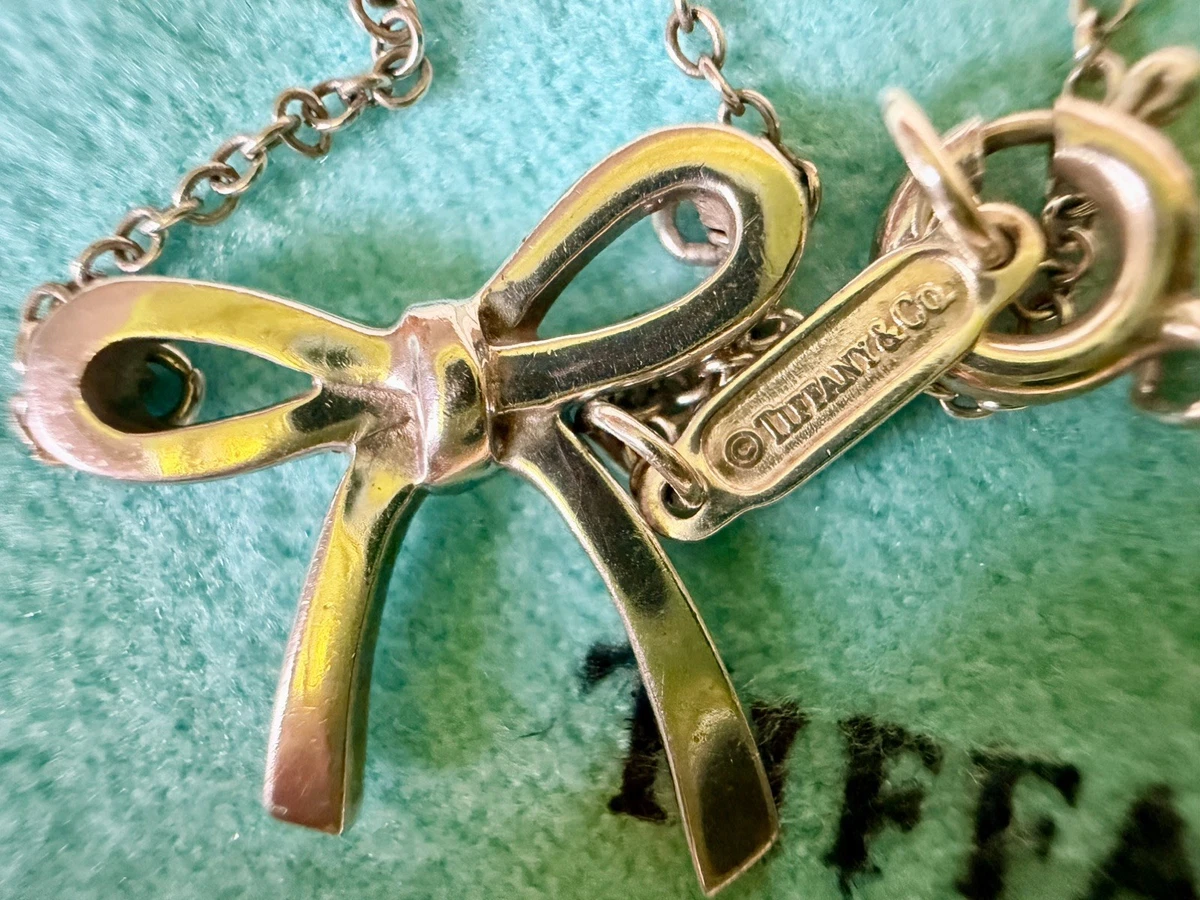 tiffany bow necklace products for sale | eBay