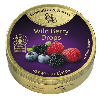 Cavendish & Harvey | Wild Berry Hard Candy Drops | 5.3 Ounce (Pack of 3) 