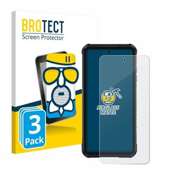 3x Panzerfolie Schutzglas matt für Ulefone RugOne Xever 7 Pro Displayschutz