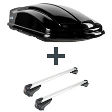 Dachbox LEVUP Space 630 Duo + Dachträger G3 für Nissan Pathfinder III Typ R51