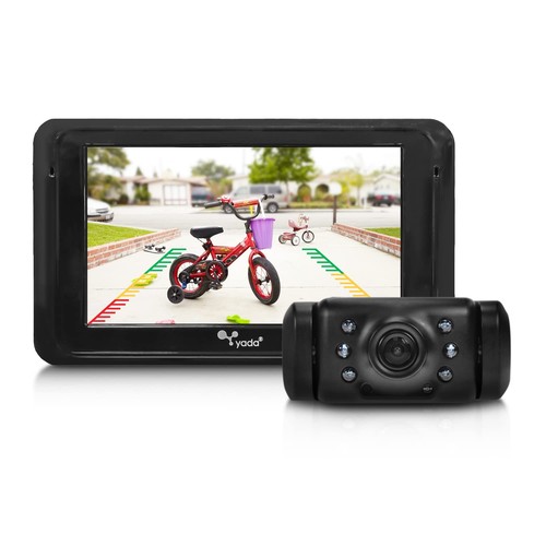 | Vehicle Backup Camera System, 5” Dash Cam, Rear View Car Monitor, Digital W...