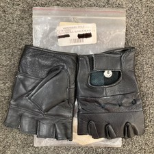 Fulmer G000S Fingerless Gloves BLACK Leather Mens SMALL New Replaces