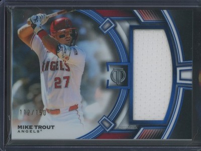 2026 Topps Tribute Baseball Mike Trout #TJR-MT Tribute Jumbo Relics Blue /150