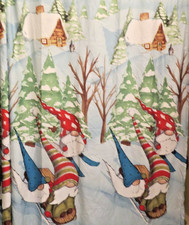 WINTER GNOME Poly Shower Curtain Winter Cabin Christmas by SundanceGraphics68x70