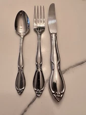 3 Pc Set Oneida CHATELAINE Youth Spoon Fork Knife Community Stainless Flatware