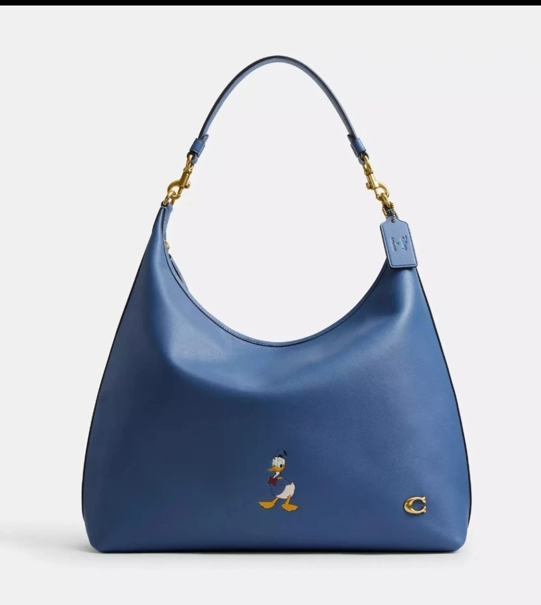 DISNEY X COACH Juliet Shoulder Bag  Donald Duck Blue