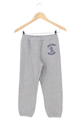 MICKEY MOUSE Jogginghose Kinder Gr. 146 Grau Logo-Print Casual Freizeithose