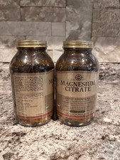 Solgar - Magnesium Citrate, 120 Tablets - 2 Packs