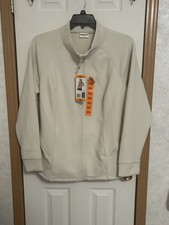 32 Degrees Heat Active Jacket Mock Neck Tan Full-Zip Women's XXL NWT