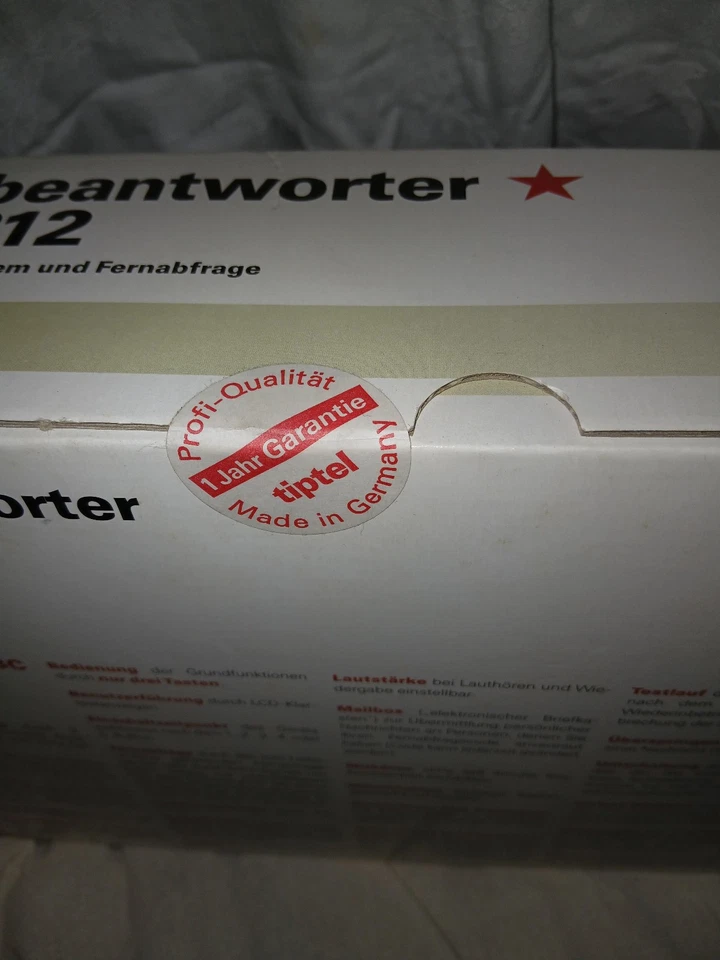 Tiptel 312 – professioneller Anrufbeantworter – NEU originalversiegelt - Vintage - Bild 2 von 4