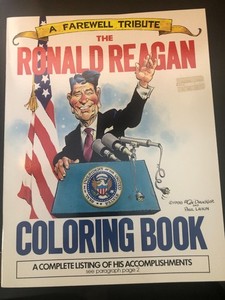 AndrewsMcMeel THE RONALD REAGAN COLORING BOOK - Mort Drucker - 1988