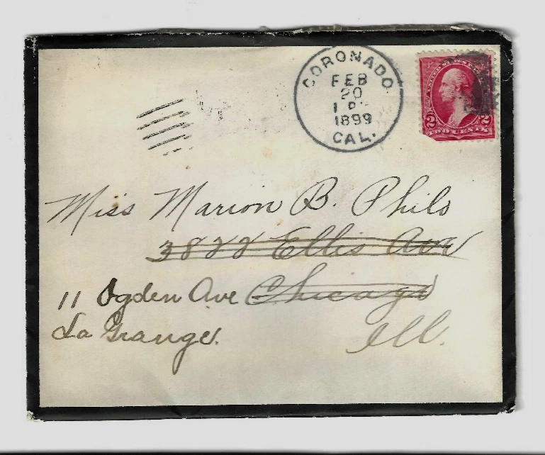 Coronado CAL 1899 Cover Lengthy Letter Content 2 Cent Washington Bureau US C-97 - Image 2 of 4