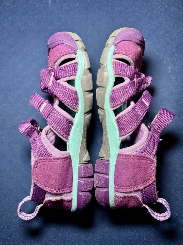 Sandalias Keen Niña Pequeña Impermeables con Ajustable Púrpura EE. UU. 9 Foto 2 de 4