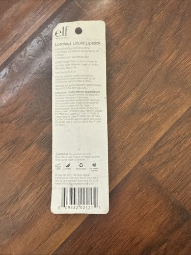 E.L.F. Cosmetics Long Lasting Luscious Liquid Lipstick 2121 Strawberry New - Picture 3 of 3
