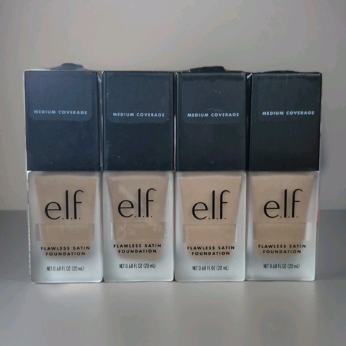 4x e.l.f. Flawless Finish Foundation 240 Vanilla 0.67 oz.