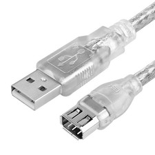 Herfair Firewire to USB Adapter Cable 6-Pin IEEE 1394 0.65FT, Transparent
