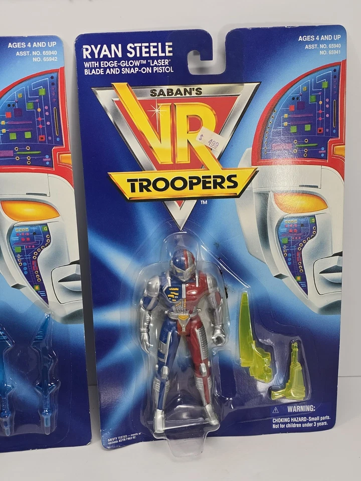 Juego de 6 figuras de acción VR Troopers 1994 Kenner Saban BNOC Ryan Steele J.B. Reese Foto 4 de 4