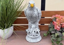 Frostfeste Steinfigur Adler 38 cm Gartenfigur Steinguss lebensecht wetterfest