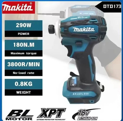 #ad #ad Makita DTD173 18V Brushless Cordless Impact Driver – 180Nm Tool Only $67.99