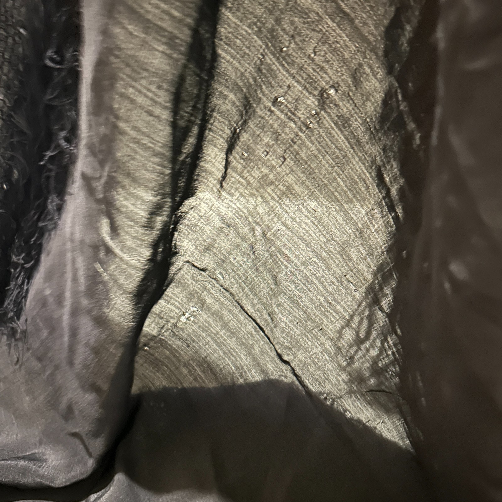 Antique Solid Black Victorian Mourning Scarf Silk… - image 4