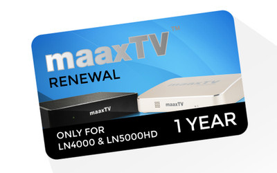 MaaxTV Verlängerung LN4000 / LN5000HD / LN6000N - Arabic - Laufzeit 1 Jahr