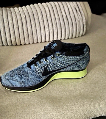 Nike Flyknit Racer Blue Gecko Größe 40 Neu Unisex Seltene Schuhe Und So Günstig