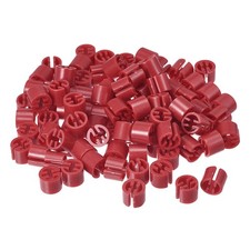 150pcs Clothes Hanger Markers Blank Tags, Fit 3.5mm Rod Garment, Red
