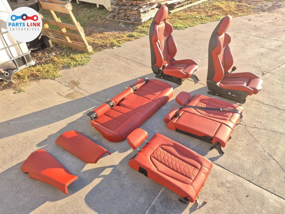 2020-24 BMW X3M F97 Front Rear Sport Seat Sakhir Orange Interior M-Sport SET Foto 4 de 4