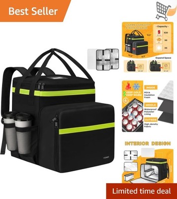 Food Delivery Backpack Insulated Expandable Large Capacity for Hot Cold Food