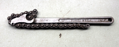 #ad CRAFTSMAN Tools 12quot; Reversible Chain Wrench 55713 Vintage Made in USA $25.00