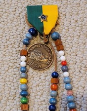 Mt. Whitney Trek Award medal 3-peat with beads Mount Whitney