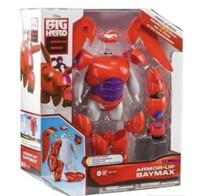 Big Hero 6 Baymax Armor-Up Action Figure Toy Model 16cm Robot Gift for Kids