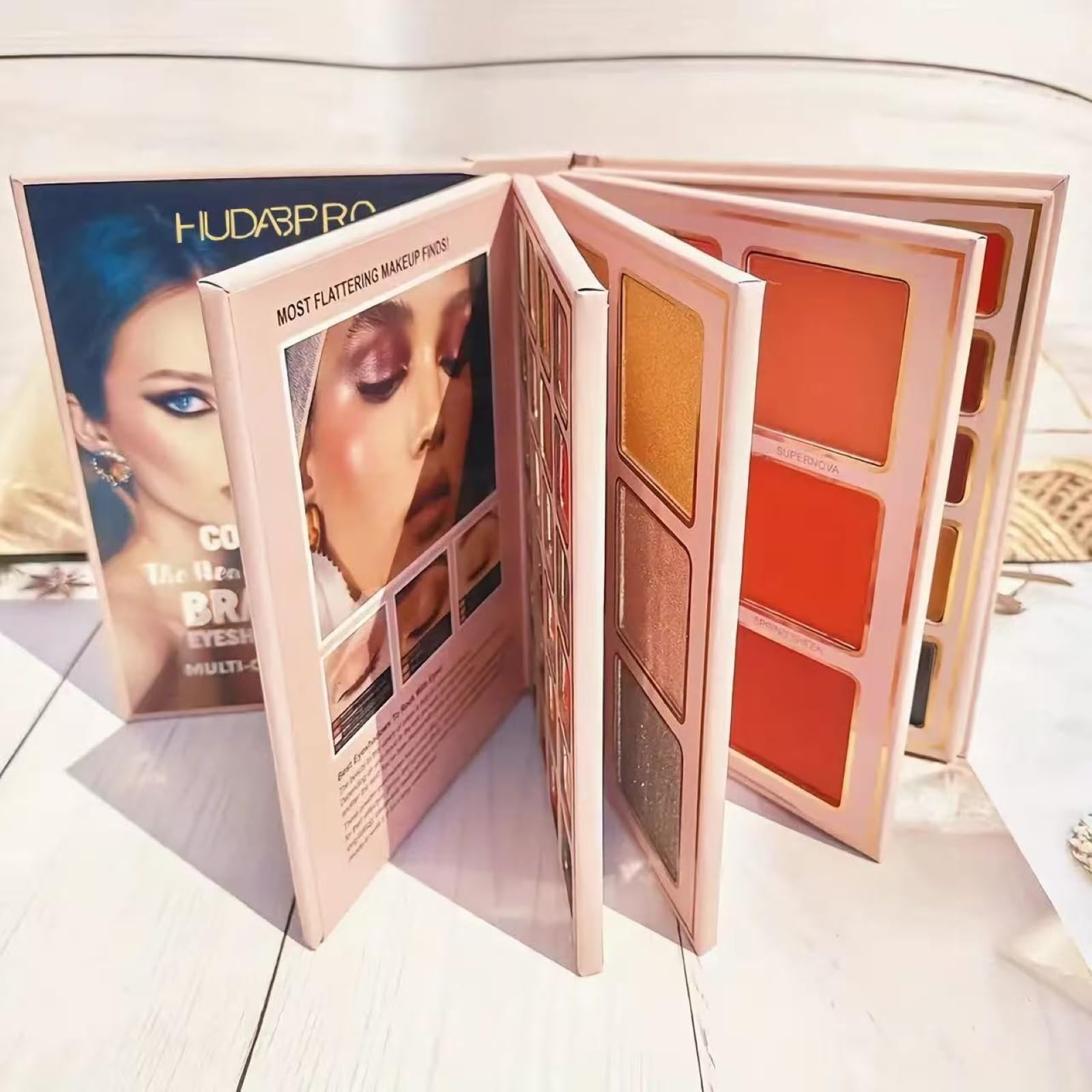 Foldable Makeup Palette, 5-in-1 Face, Eyes & Lips | Contour,