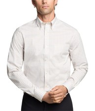 Tommy Hilfiger Mens Gingham Stretch Button Down Dress Shirt