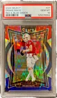 2024 Panini Select - Concourse Drake Maye #27 Red & Blue Shock Prizm (RC)