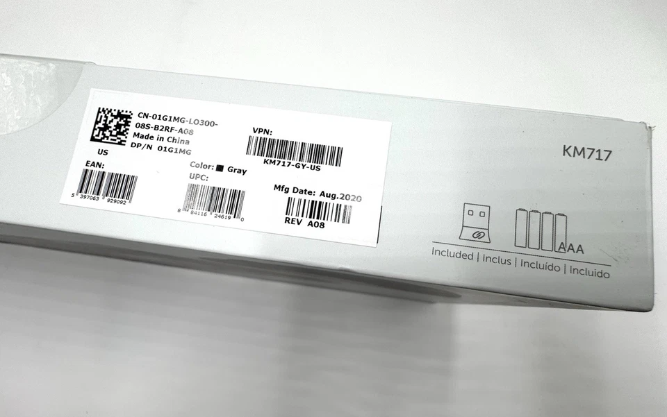 Dell Premier Wireless Keyboard and Mouse Set KM717-GY-US - NEW/SEALED - Image 3 of 3