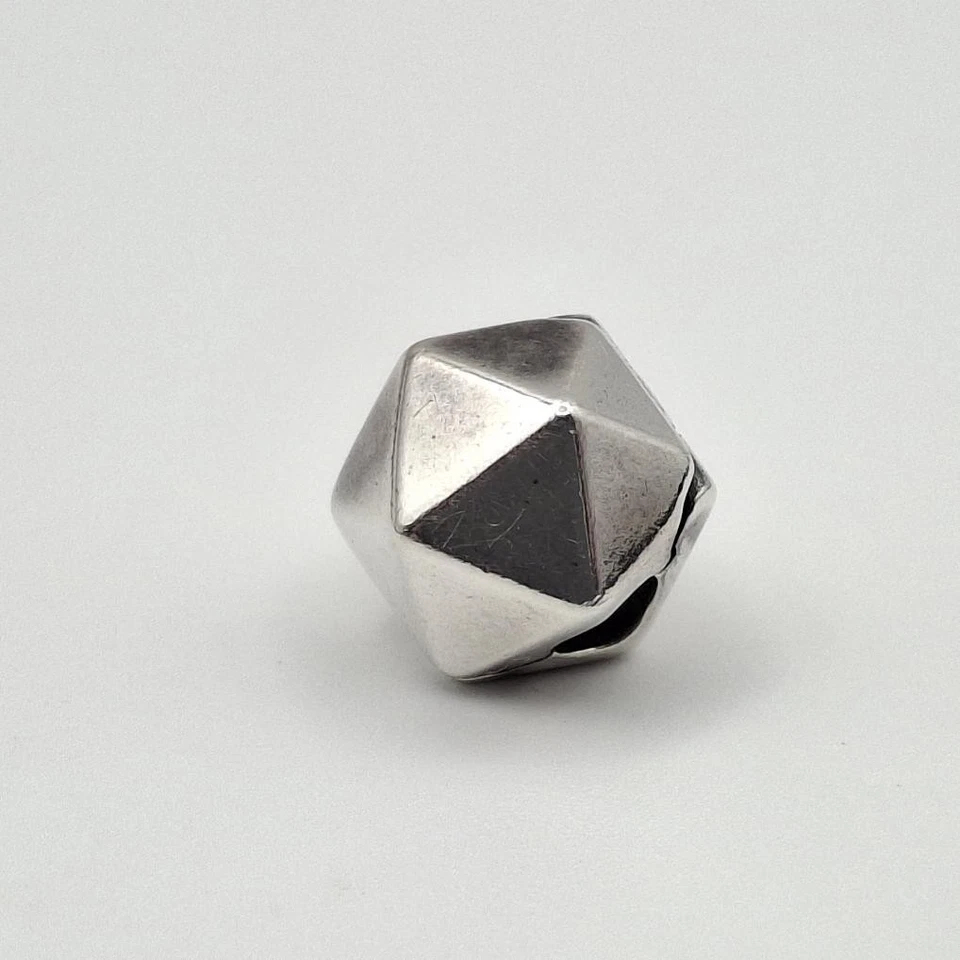 Pandora 925 ALE Sterling Silver Geometric Rock Star Clip Bead Charm 791004 - Image 4 of 4