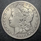 1892 S  Morgan Silver Dollar $1 Brilliant Uncirculated 90% Silver