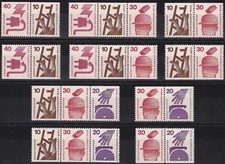 West Berlin Mi. Nr. 403 - 407 C/D Zdr. W 51 - W 60 kpl. ** 10 St aus 1974 (35)