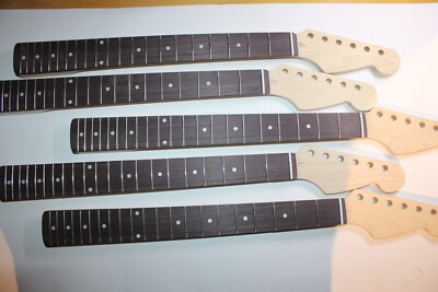 Strat Maple Rosewood Ahorn Palisander Neck Hals 12'', 21 Medium Bünde unlackiert
