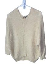 Lulu s Emerson Dolman Sleeve Sweater Size Small Cream Ivory