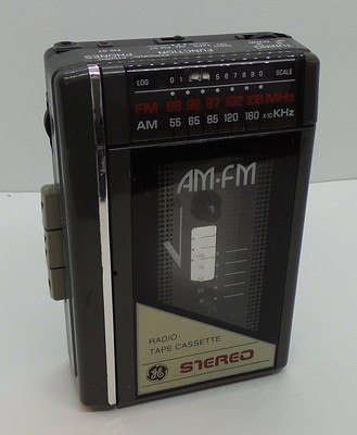 cassette ge walkman radio