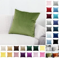 Plush Velvet Cushion Covers Sofa Pillow Cases Soft Cushion Cover 16 18 20 22 24"