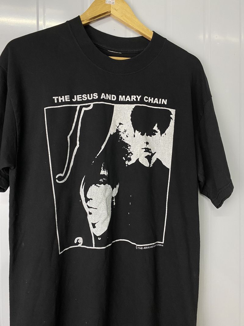 Vintage 90s The Jesus And Mary Chain Black Unisex Cotton Vintage 90s The Jesus And Mary Chain Black Unisex Cotton