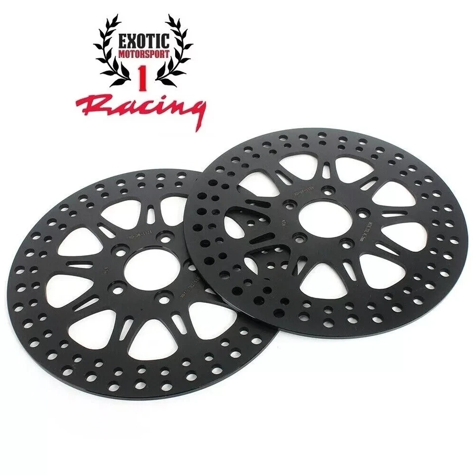 Front Rear Brake Rotors Disc for Harley Fat Bob FXFB FXFBS Low Rider FXLRS 18-23 - Imagen 3 de 4