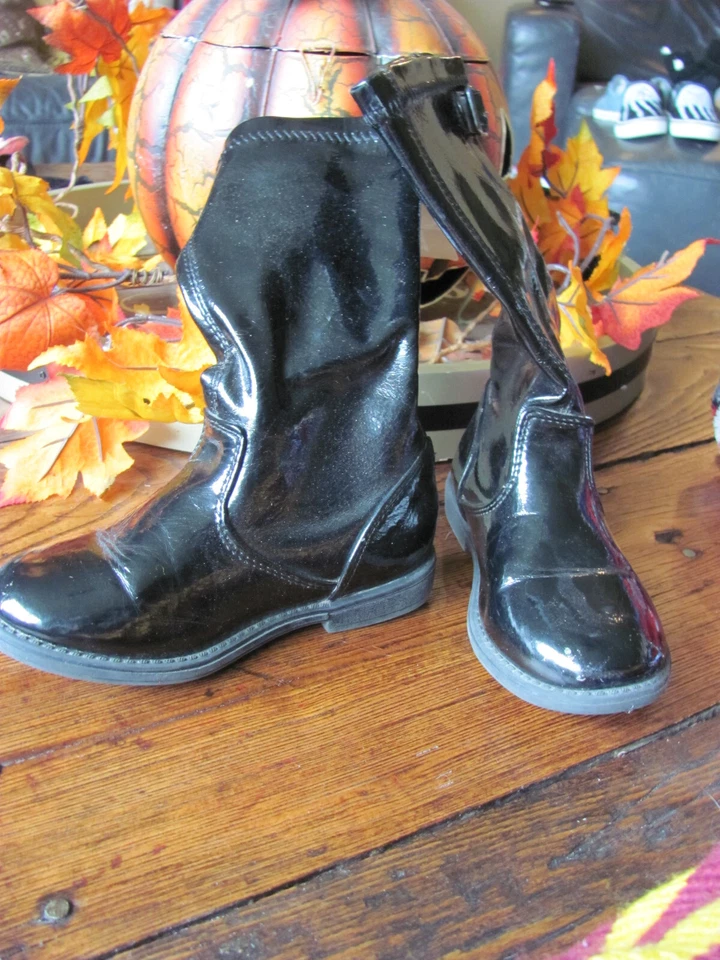 Kenneth Cole Reaction Toddler Girls Boots Faux Leather Black Size toddler 10 VGC - Image 3 of 4